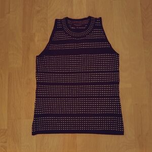 Marck New York  Women's  Black and White Patterned Tank Top/ Size M